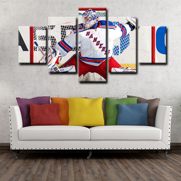 New York Rangers Goaltender The King Henrik Lundqvist Canvas Wall Art New York Rangers Goaltender The King Henrik Lundqvist Canvas Wall Art
