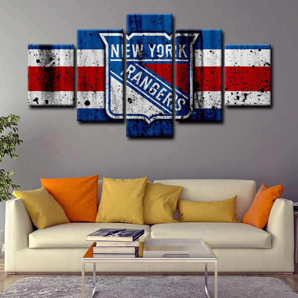 New York Rangers Symbol Canvas Wall Art
