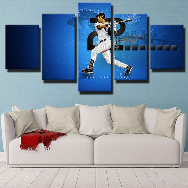 New York Yankees Shortstop Mr. November Derek Jeter Canvas Wall Art