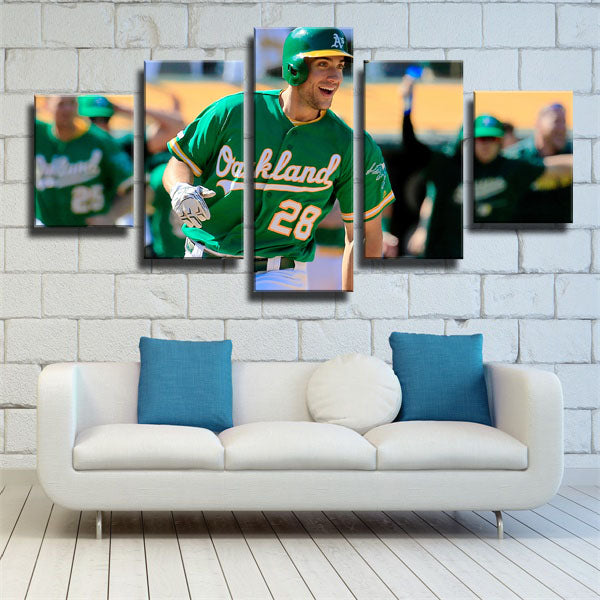 Oakland Athletics First Baseman Matt Olson Canvas Wall Art