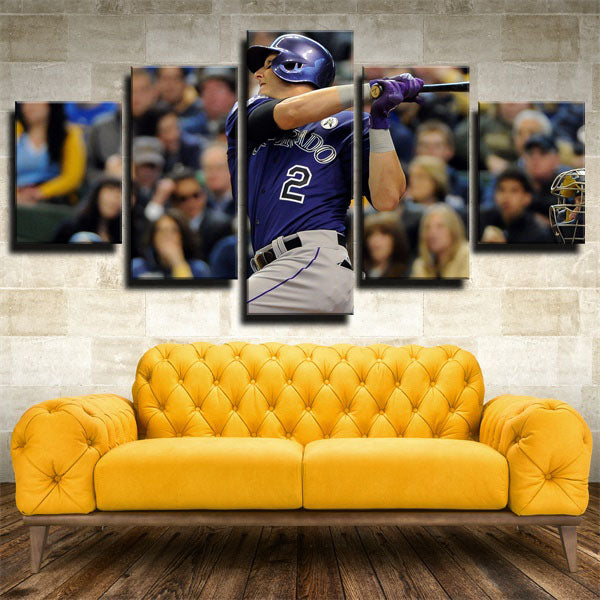 Oakland Athletics Left Fielder Khris Davis Player Canvas Wall Art