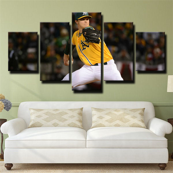 Oakland Athletics Pitcher Sonny Gray Young Canvas Wall Art