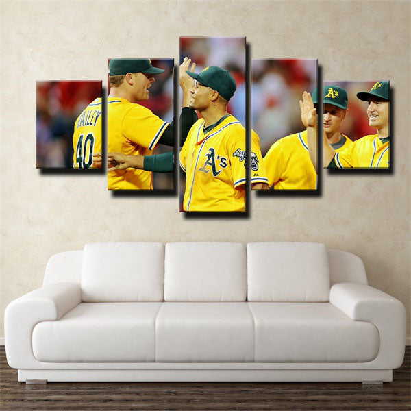Oakland Athletics Players Canvas Wall Art