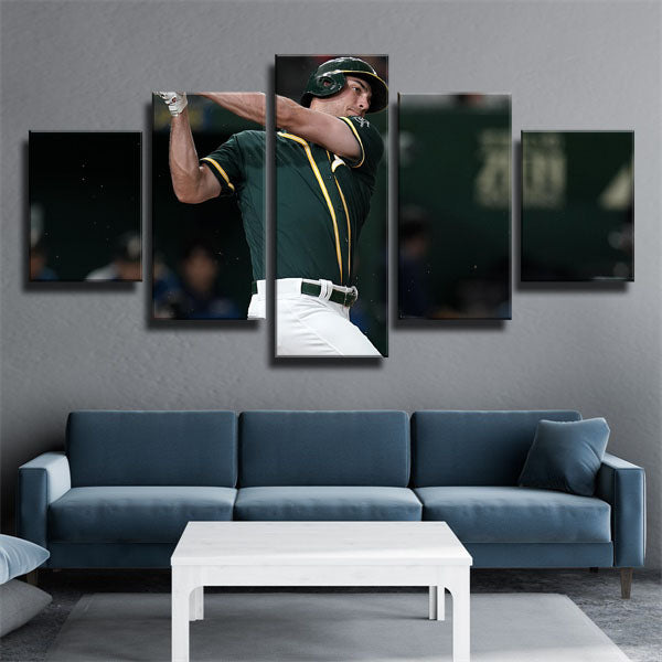Oakland Athletics Stra First Baseman Matt Olson Canvas Wall Art