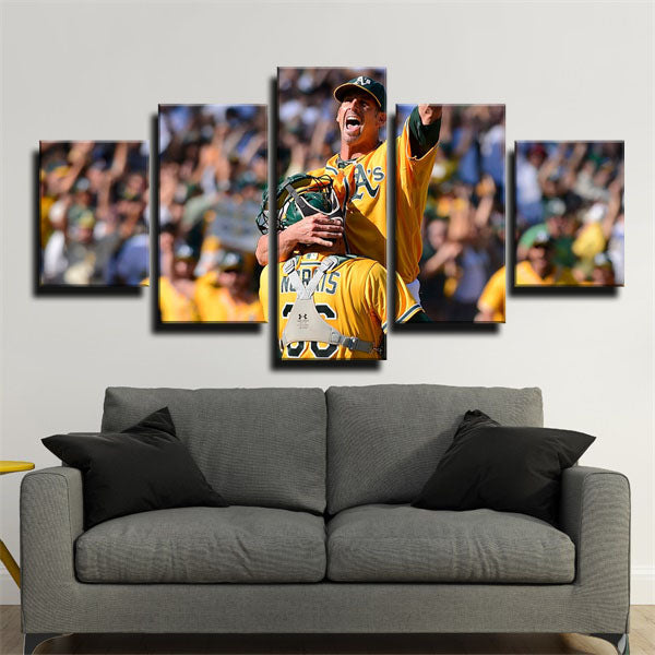 Oakland Athletics Team Stra Canvas Wall Art