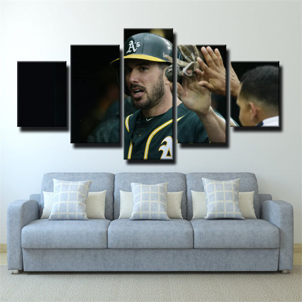 Third Baseman Dj Rookie Matt Chapman Canvas Wall Art