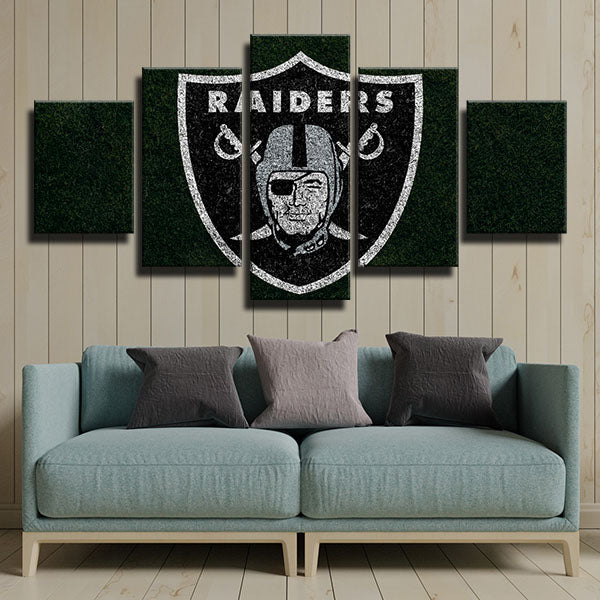 Oakland Raiders Green Lawn Emblem Canvas Wall Art Oakland Raiders Green Lawn Emblem Canvas Wall Art