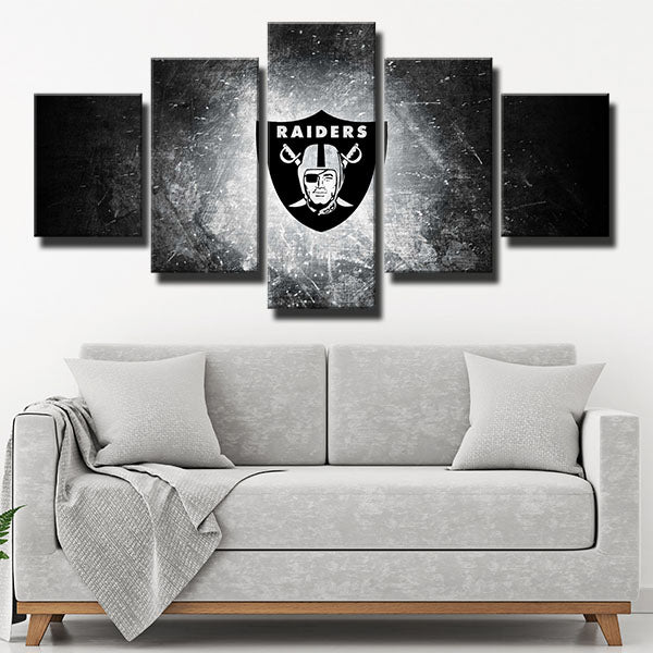 Oakland Raiders Metallic Sense Emblem Canvas Wall Art Oakland Raiders Metallic Sense Emblem Canvas Wall Art