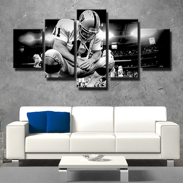 Oakland Raiders Placekicker Sebastian Janikowski Canvas Wall Art