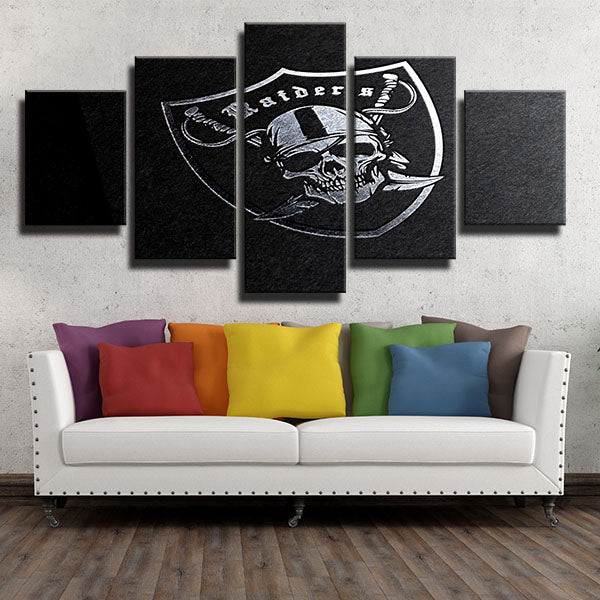 Oakland Raiders Shine Emblem Canvas Wall Art Oakland Raiders Shine Emblem Canvas Wall Art