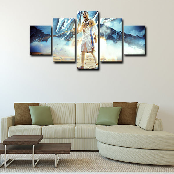 Oklahoma City Thunder Guard Beastbrook Westbrook Canvas Wall Art