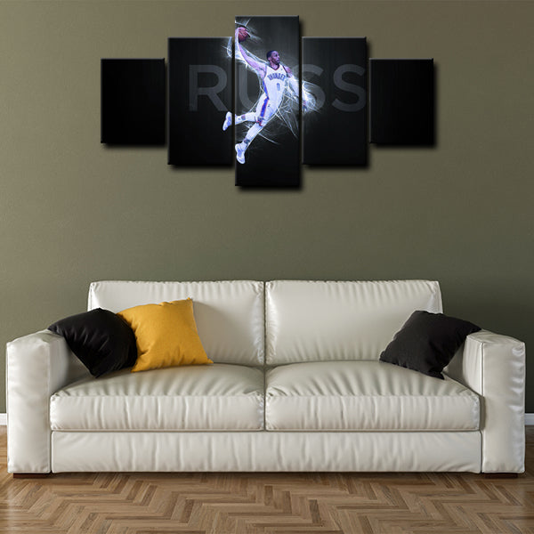 Oklahoma City Thunder Guard Beastbrook Westbrook Canvas Wall Art