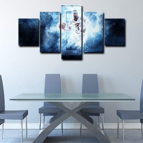 Oklahoma City Thunder Guard Beastbrook Westbrook Canvas Wall Art