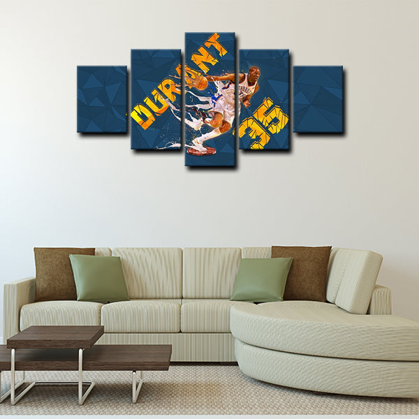 Oklahoma City Thunder Power Forward Kd Durant Canvas Wall Art