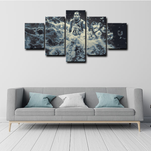 Oklahoma City Thunder Small Forward Raytheon Durant Canvas Wall Art