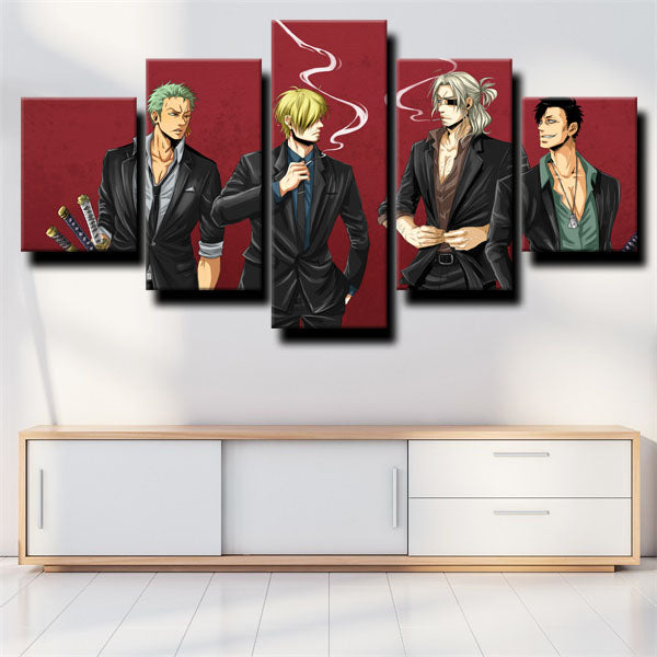 One Piece 4 Handsome Boys Canvas Wall Art