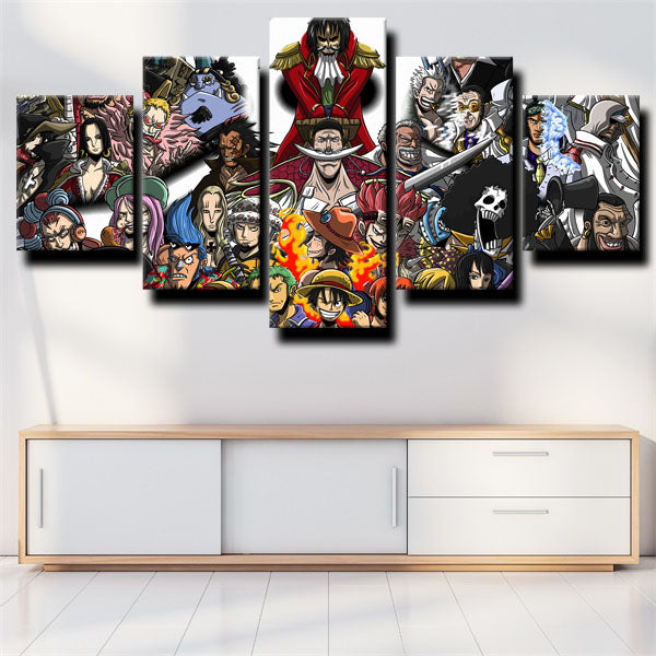 One Piece All Members Canvas Wall Art