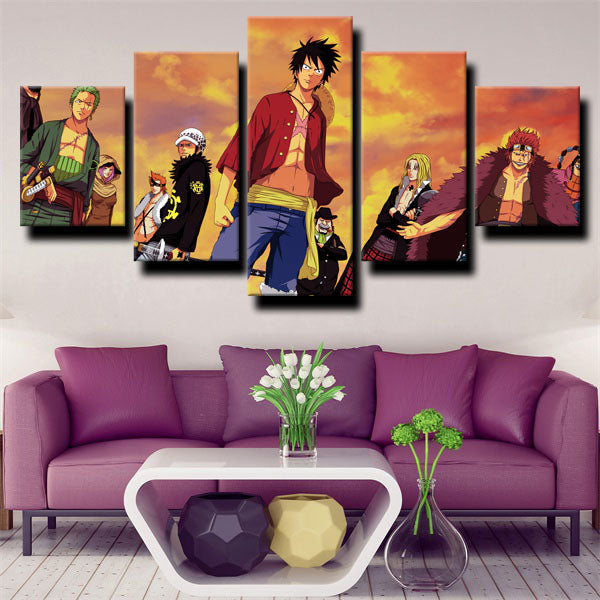 One Piece All Members Canvas Wall Art