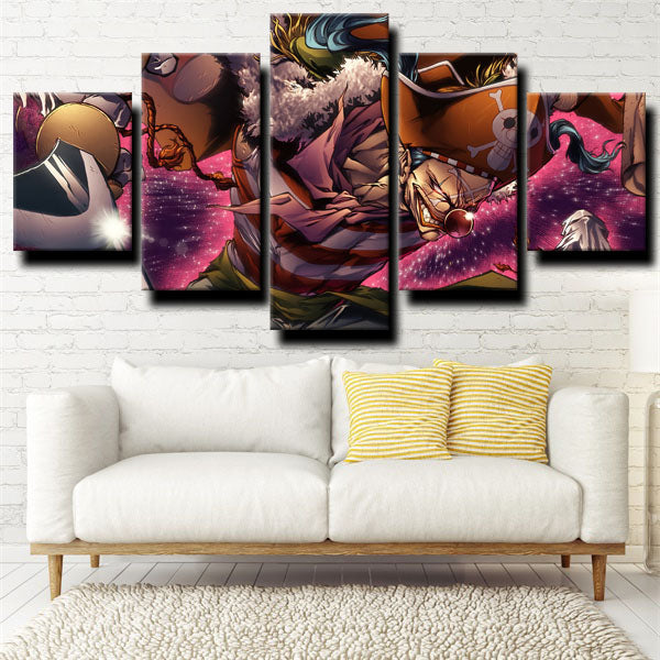 One Piece Buggy The Clown Canvas Wall Art