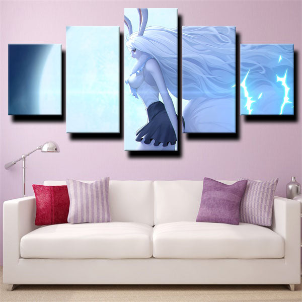 One Piece Carrot Blue Canvas Wall Art