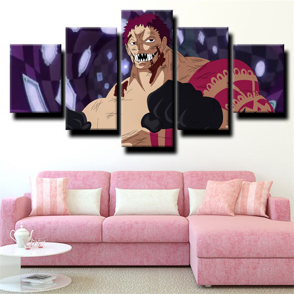One Piece Charlotte Katakuri Fists Canvas Wall Art