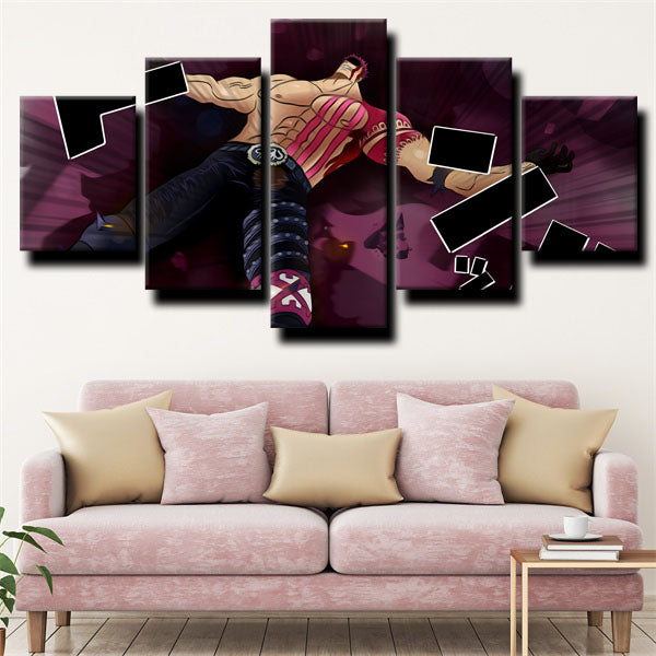 One Piece Charlotte Katakuri Lying Canvas Wall Art