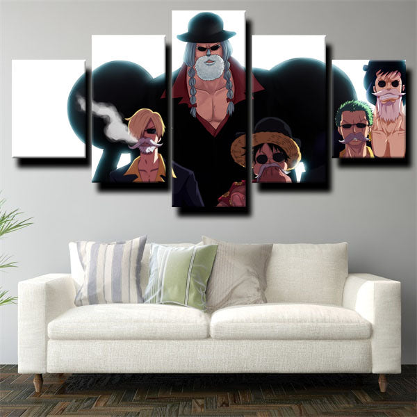 One Piece Franky White Canvas Wall Art