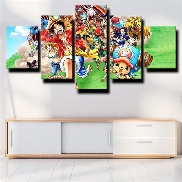 One Piece Full Members Canvas Wall Art