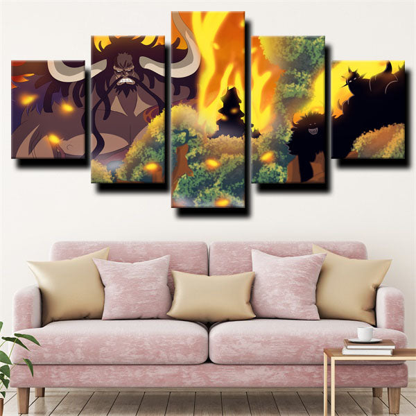 One Piece Kaido Of The Beasts Canvas Wall Art