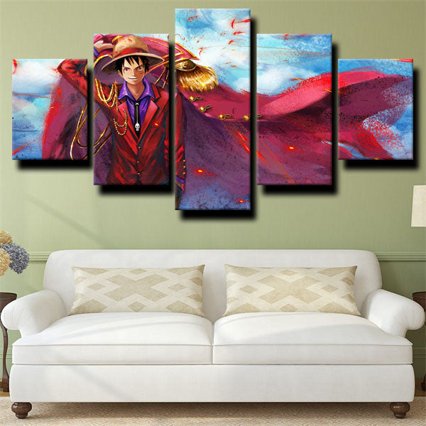 One Piece Monkey D. Luffy Canvas Wall Art