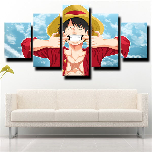 One Piece Monkey D. Luffy Big Smile Canvas Wall Art