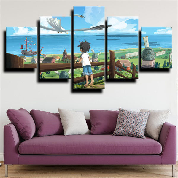 One Piece Monkey D. Luffy Figure Canvas Wall Art