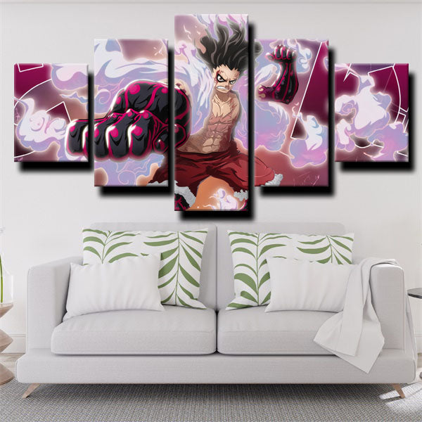 One Piece Monkey D. Luffy Fists Canvas Wall Art