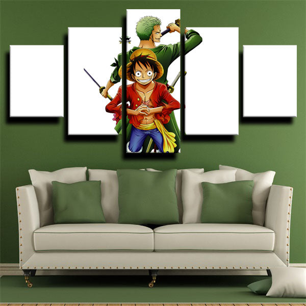 One Piece Monkey D. Luffy White Canvas Wall Art One Piece Monkey D. Luffy White Canvas Wall Art