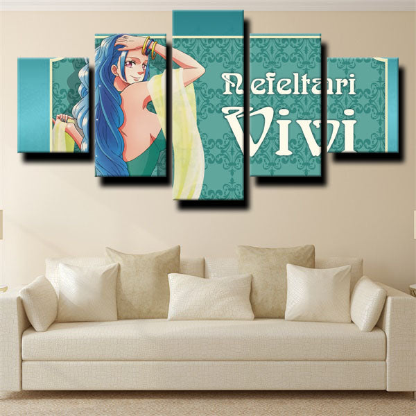One Piece Nefertari Vivi Green Canvas Wall Art