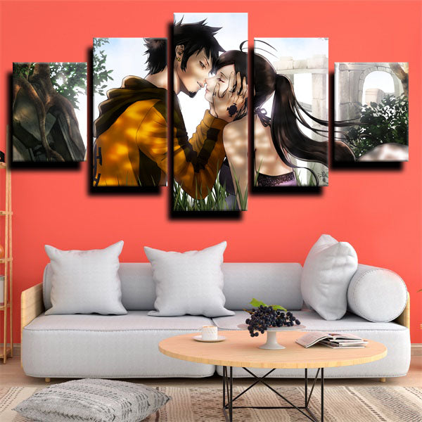 One Piece Nico Robin And Trafalgar Law Canvas Wall Art