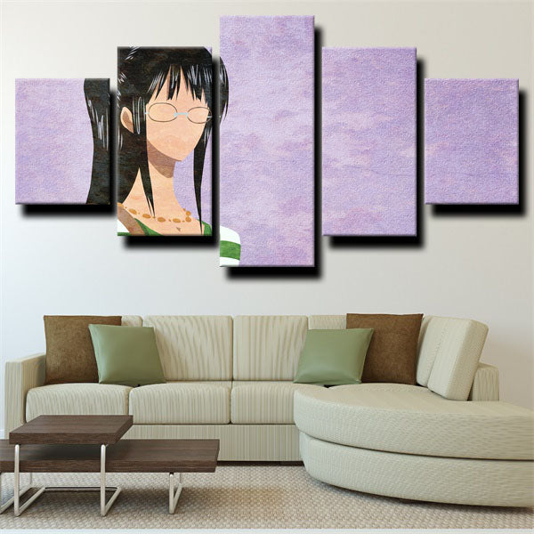 One Piece Nico Robin Purple Canvas Wall Art