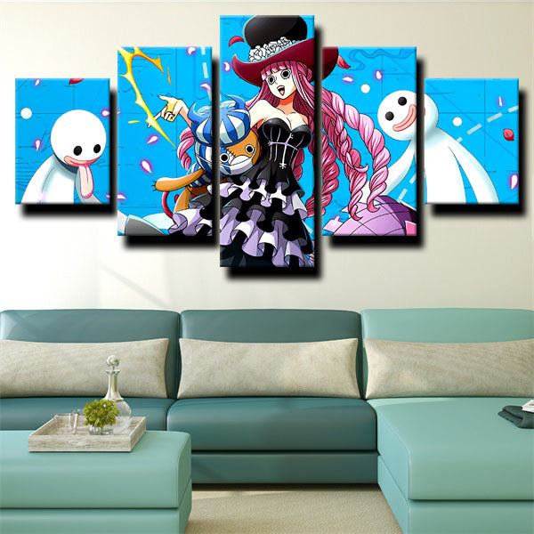 One Piece Perona Blue Canvas Wall Art