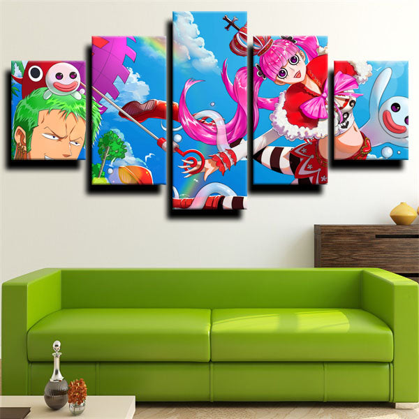 One Piece Perona Cartoon Canvas Wall Art