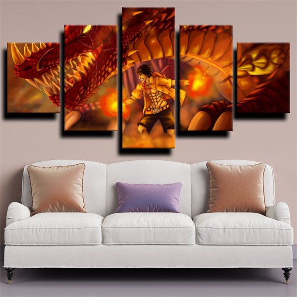 One Piece Portgas D. Ace Canvas Wall Art