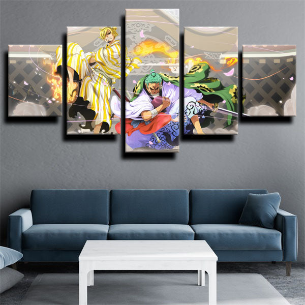 One Piece Roronoa Zoro And Sanji Canvas Wall Art