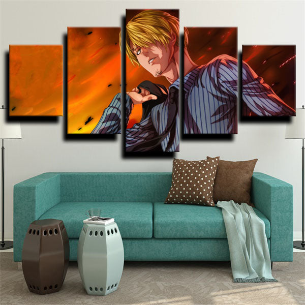One Piece Sanji Canvas Wall Art