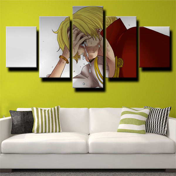 One Piece Sanji Tears Canvas Wall Art