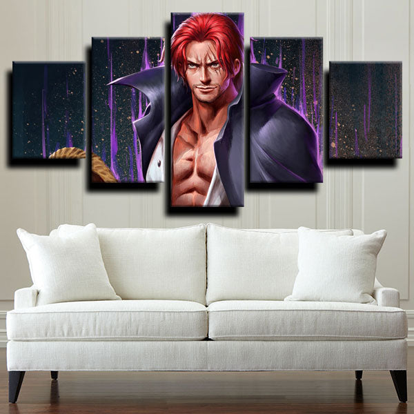 One Piece Shanks Red Haired Canvas Wall Art