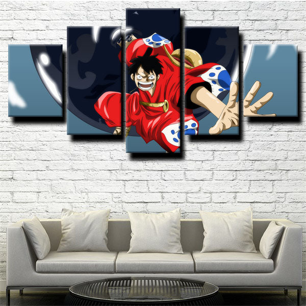 One Piece Straw Hat Luffy Canvas Wall Art