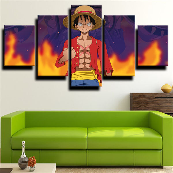 One Piece Straw Hat Luffy Canvas Wall Art