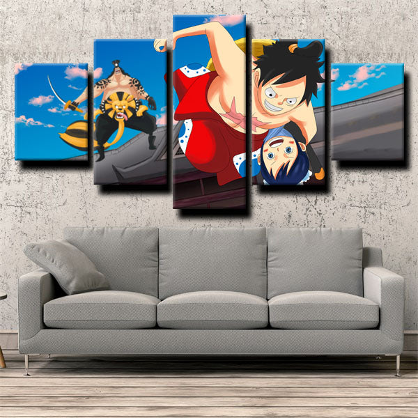 One Piece Three Members Canvas Wall Art