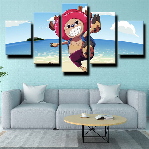 One Piece Tony Tony Chopper Big Smile Canvas Wall Art