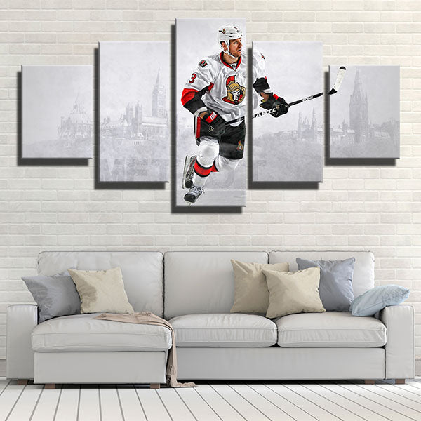 Ottawa Senators Defence Marc Methot Canvas Wall Art