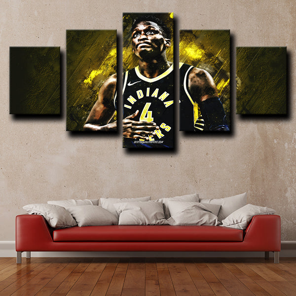 Pacers Full Guard Mr 540 Victor Oladipo Canvas Wall Art